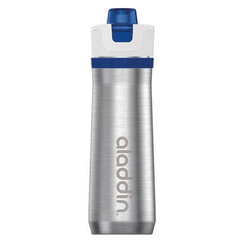 Aladdin Active Hydration Thermavacª Stainless Steel Water Bottle 0.6L Blue Ð Leakproof Lid | Double Wall Vacuum Insulated Reusable Water Bottle | Keeps Cold for 10 Hours | BPA-Free | Dishwasher Safe - BBQ DXB