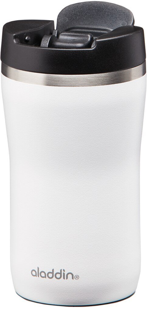 Aladdin Barista CafŽ Thermavacª Leak-Lockª Thermavac Stainless Steel Travel Mug 0.25L Snowflake White Ð Leakproof | Double Wall Vacuum Cup | Keeps Hot for 2.5 Hours| BPA-Free | Dishwasher Safe - BBQ DXB