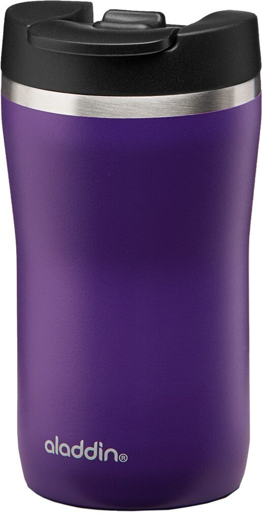 Aladdin Barista CafŽ Thermavacª Leak-Lockª Thermavac Stainless Steel Travel Mug 0.25L Violet Purple Ð Leakproof | Double Wall Vacuum Insulated Cup | Keeps Hot for 2.5 Hours| BPA-Free |Dishwasher Safe - BBQ DXB