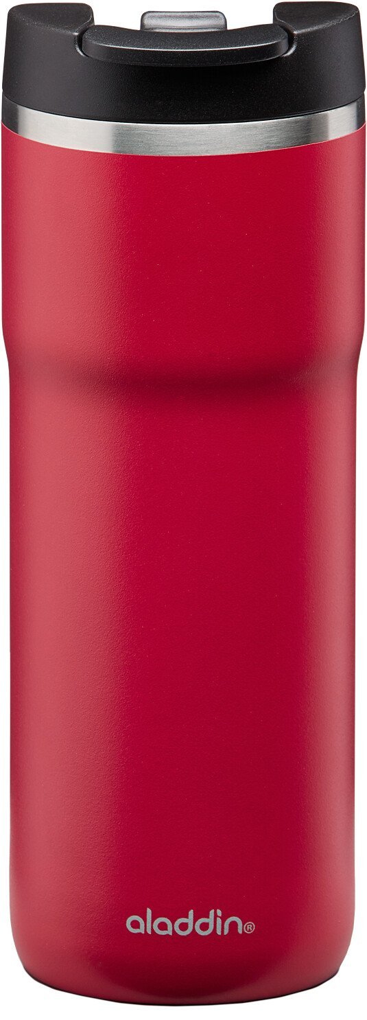 Aladdin Barista Java Thermavacª Leak-Lockª Thermavac Stainless Steel Travel Mug 0.47L Cherry Red Ð Leakproof | Double Wall Vacuum Insulated Cup | Keeps Hot for 4 Hours | BPA-Free | Dishwasher Safe - BBQ DXB