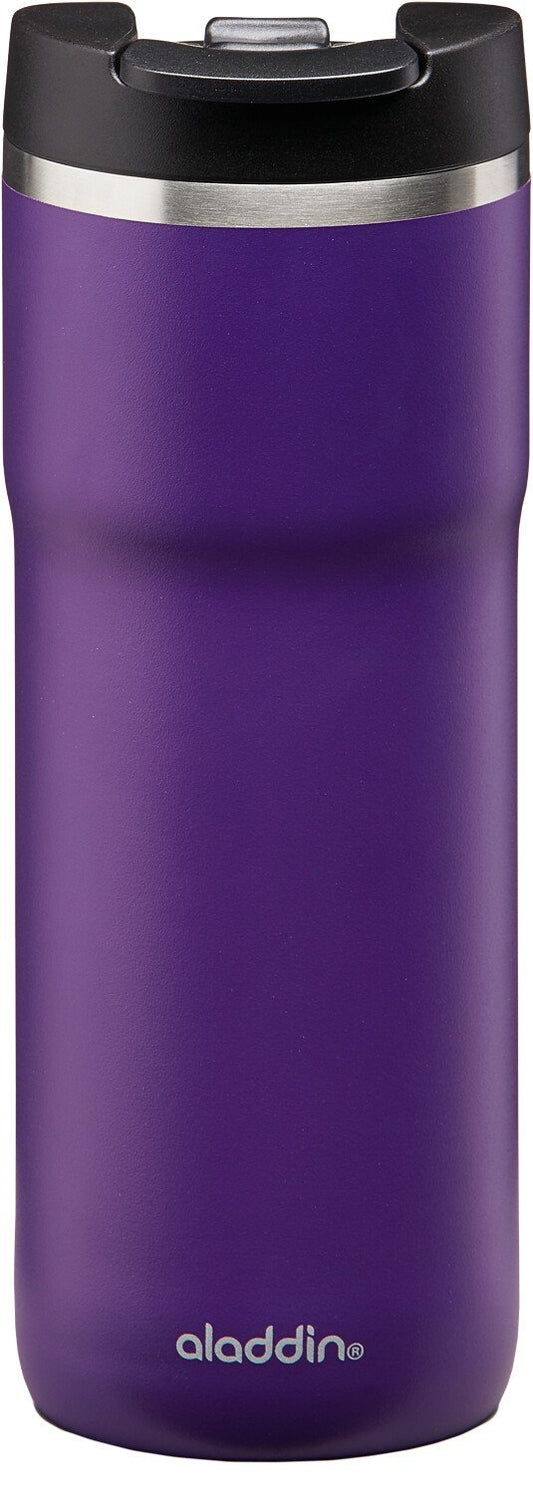Aladdin Barista Java Thermavacª Leak-Lockª Thermavac Stainless Steel Travel Mug 0.47L Violet Purple Ð Leakproof | Double Wall Vacuum Insulated Cup | Keeps Hot for 4 Hours | BPA-Free | Dishwasher Safe - BBQ DXB