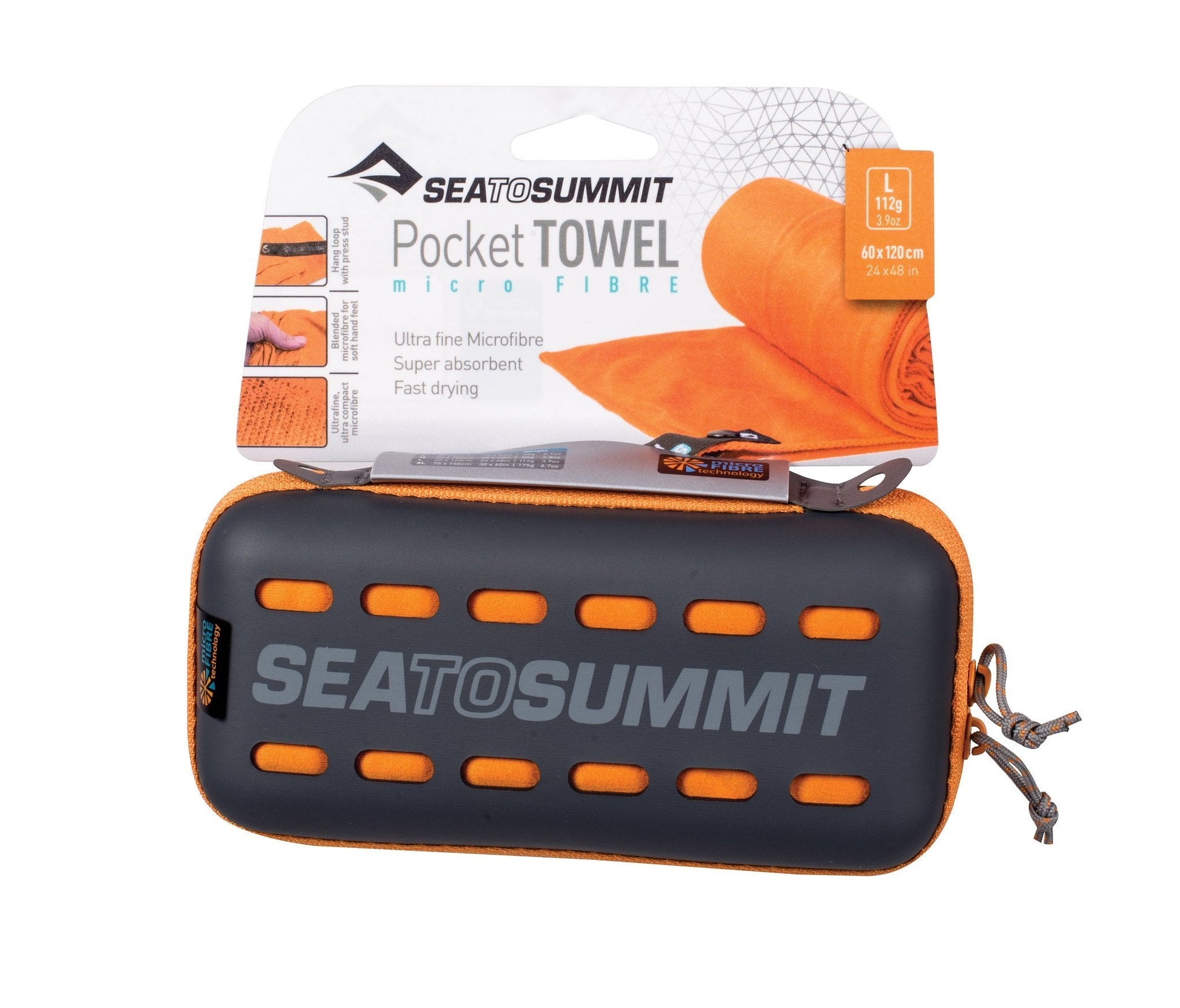 S2S Pocket Towel L Orange - BBQ DXB