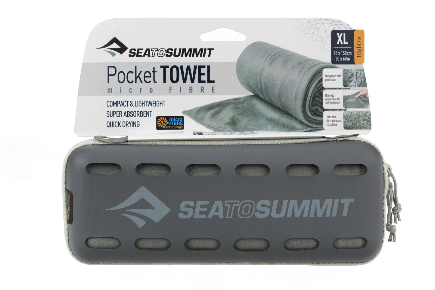 S2S Pocket Towel XL Grey - BBQ DXB
