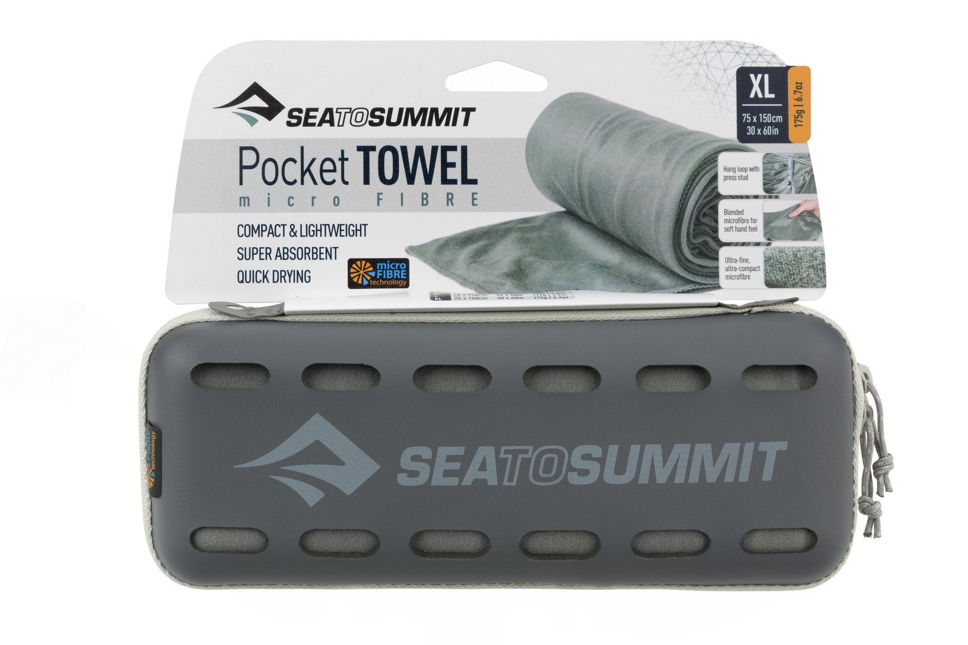 S2S Pocket Towel XL Grey - BBQ DXB
