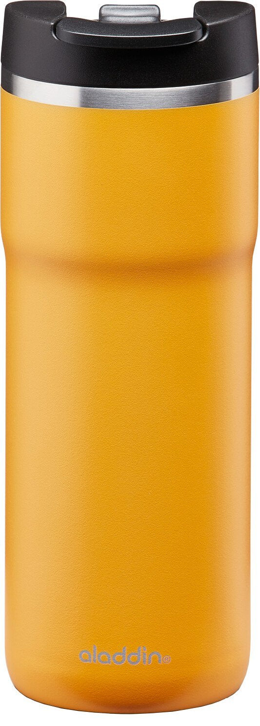 Aladdin Barista Java Thermavac¬™ Leak-Lock¬™ Thermavac Stainless Steel Travel Mug 0.47L Sun Yellow √ê Leakproof | Double Wall Vacuum Insulated Cup | Keeps Hot for 4 Hours | BPA-Free | Dishwasher Safe - BBQ DXB